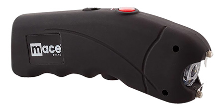 [843925008139] Mace 80813 Ergo Stun Gun w/ Holder Black Rubber