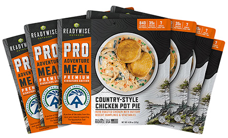[850045543464] Wise Foods RW05195 Outdoor Food Kit Chicken Pot Pie 2 Servings Per Pouch, 6 Per Case