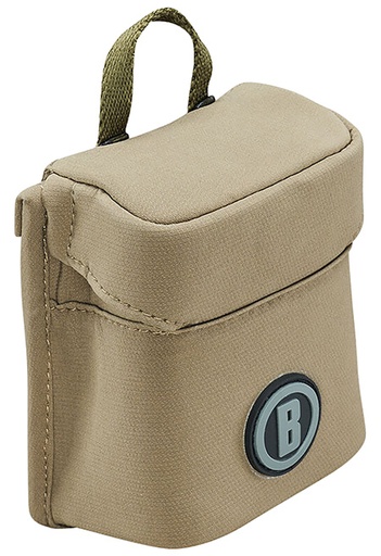 [029757008817] Bushnell BABLRFPCT Vault Modular Optics Protection System Laser Range Finder Pouch Tan Quiet Exterior with Lens Cleaning Interior, Modular Mounting System, Includes Coiled Tether