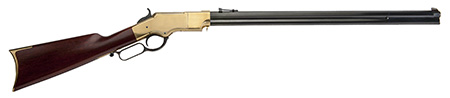 [814230010278] Cimarron CA288 1860 Henry Civilian 45 Colt (Long Colt) 12+1 24" Blued Octagon Barrel, Brass Stainless Steel Receiver, Walnut Fixed Stock, Right Hand