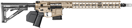 [817093028985] Radian Weapons R0601 Model 1 Carbine *CA Compliant 223 Wylde 10+1 16", FDE Billet Rec/M-Lok Handgaurd, Paddle Grip  &  Fixed CTR Stock, Dead Air Keymo Flash Hider, Ambi Controls, Vertex Trigger