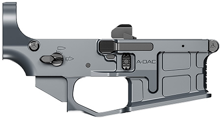 [817093023720] Radian Weapons R0388 A-DAC 15 Lower Receiver Gray, Fully Ambi Controls, Talon 45/90 Safety, Ext. Bolt Catch, Left-Side Mag Release, Right-Side Bolt Release, Enhanced Takedown Pins
