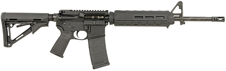 [840014620760] Aero Precision APCR640435 AR15  5.56x45mm NATO 30+1 16" Mid-Length Barrel, Black, Magpul Furniture, Drop-In Handguard, CTR Stock, MOE Grip, A2 Front Sight