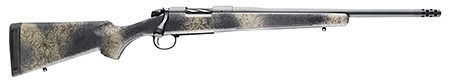 [043125016594] Bergara Rifles B14LM5113 B-14 Wilderness Ridge 7mm PRC 3+1 22" Threaded, Sniper Gray Cerakote Barrel/Rec, SoftTouch Woodland Camo Synthetic Stock, Omni Muzzle Brake