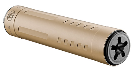 [845737017040] FN 96100837 Catch 22 TI 22 Cal (Rimfire), 5.25" L, FDE Titanium, 1/2"-28 tpi DT Mount