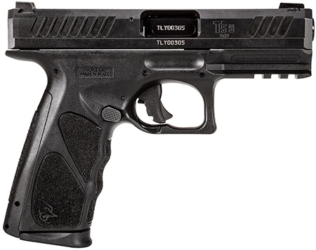 [725327635420] Taurus 1TS9SR041 TS9  Full Size Frame 9mm Luger 17+1 4" Matte Black Steel Barrel, Matte Black Serrated Steel Slide, Matte Black Polymer Frame w/Picatinny Rail, Black Polymer Grip, Includes 2 Magazines