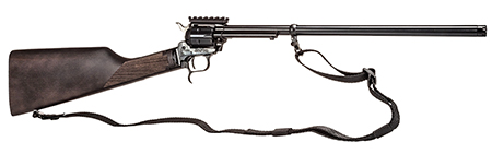 [727962708774] Heritage Mfg BR226B16-PIC Rough Rider Tactical Rancher Full Size 22 LR 6rd 16.12" Black Alloy Steel Barrel, Black Oxide Aluminum Receiver, Black Walnut Fixed Stock, Right Hand
