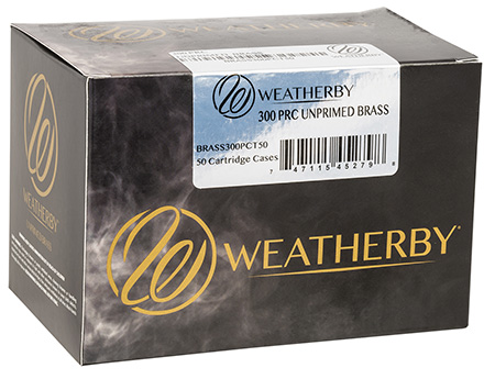 [747115452798] Weatherby BRASS300PCT50 Unprimed Cases  300PRC Rifle Brass 50/Box