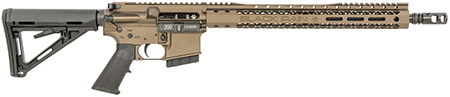 [697067872161] Black Rain Ordnance BROCARNIVORE350LMB Carnivore  350 Legend 20+1 16", Midnight Bronze Cerakote, 15" Slim M-LOK Handguard, Black Magpul Carbine Stock  &  A2 Grip, Tank Muzzle Brake