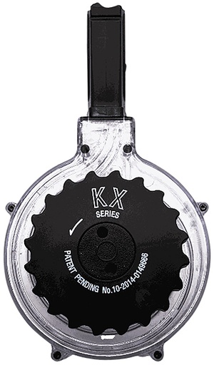 [851586008054] Kci Usa Inc KCIMZ036 AR-15  50rd Drum 5.56x45mm NATO Clear Polymer