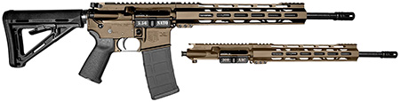 [810035752924] Diamondback DB1721K061 DB15 Combo 5.56x45mm NATO  &  300 Blackout 16" 30+1, FDE Carbon Rec/12" M-LOK Handguard, Black Magpul Carbine Stock  &  Grip, Includes 2 Uppers