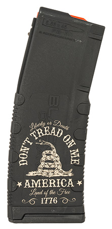 [681565224386] Black Rain Ordnance MAG30DONTTREAD Magazine  30rd 223 Rem/5.56 NATO Don't Tread On Me Engraving Fits AR-15 Platform