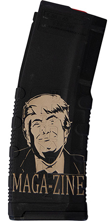[681565225550] Black Rain Ordnance MAG30TRUMPMAGAZNE Magazine  30rd 223 Rem/5.56 NATO Trump MAGA-ZINE Engraving Fits AR-15 Black Polymer