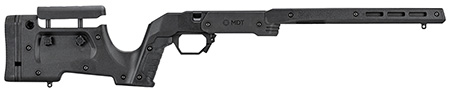 [682157404940] Mdt Sporting Goods Inc 105524BLK XRS Chassis Black Aluminum Core with Polymer Panels, Adj. Cheekrest, M-LOK Forend, Interchangeable Grips, Fits Tikka T1X