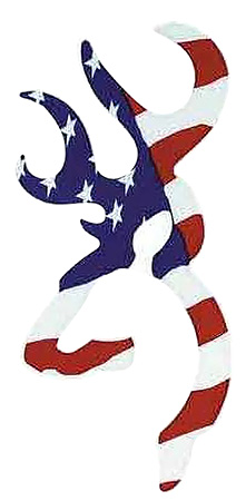 [023614115069] Browning 3922003116 Buckmark Decal Red/White/Blue Vinyl Sticker 6"