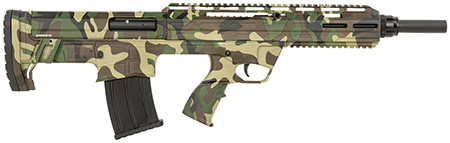 [723551445853] Tokarev USA 21000168 TBP M81 Bullpup 12 Gauge Semi-Auto 3" 5+1 18.50" Black Steel Barrel, M81 Woodland Camo, Picatinny Rail Receiver, M81 Woodland Camo Adjustable Synthetic Stock