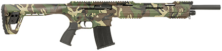 [723551445846] Tokarev USA 21000167 TAR M81 Full Size Frame 12 Gauge Semi-Auto 3" 5+1 18.50" Black Steel Barrel, M81 Woodland Camo Picatinny Rail Receiver, M81 Woodland Camo Adjustable Synthetic Stock
