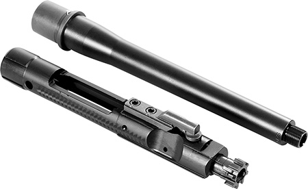 [815835019802] CMMG 99D517A Replacement Barrel Kit with Bolt Carrier Group, 9mm Luger 8" Threaded, Black, Radial Delayed Blowback, Fits AR-Platform
