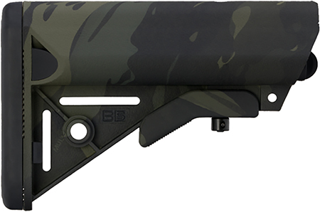 [814927022713] B5 Systems SOP1422 Enhanced SOPMOD Black Multi-Cam Synthetic for AR-Platform with Mil-Spec Receiver Extension (Tube Not Included)