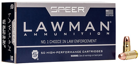[076683542328] Speer 54232 Lawman Training Clean-Fire 357Sig 125gr Total Metal Jacket Flat Nose 50 Per Box/20 Case
