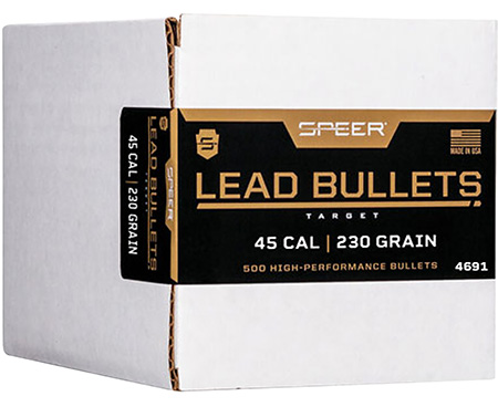 [076683046918] Speer 4691 Handgun  45Cal 230gr Lead Round Nose 500 Per Box/1 Case