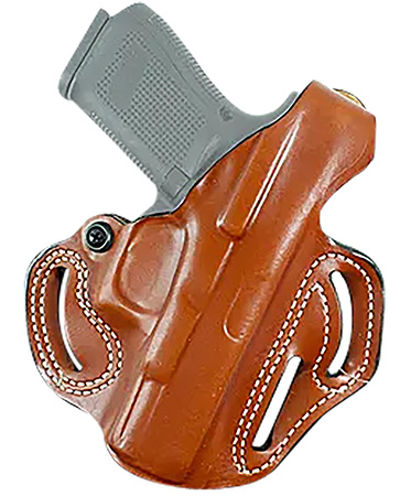 [792695377238] DeSantis Gunhide 001TA0XZ0 Thumb Break Scabbard OWB Tan Leather Belt Slide Fits Springfield Echelon Right Hand