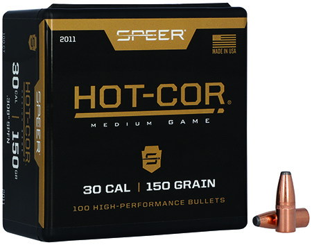 [076683020116] Speer 2011 Hot-Cor  30Cal 150gr Soft Point Flat Nose 100 Per Box/5 Case