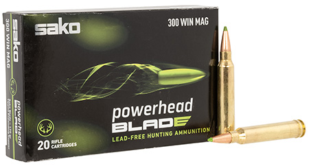 [082442959436] SAKO (TIKKA) JASPHB300WM170B PowerHead Blade 300WinMag 170gr 20 Per Box/10 Case