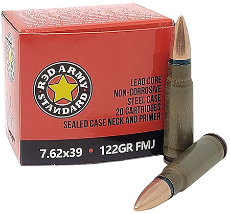 [787450867444] Red Army Standard AM3420 Rifle  7.62x39mm 122gr Full Metal Jacket 20 Per Box/50 Case