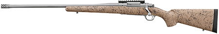 [736676571635] Ruger 57163 Hawkeye FTW Hunter Full Size 6.5 PRC 4+1 24" Matte Stainless Threaded Barrel, Picatinny Rail Stainless Steel Receiver, Speckled Tan/Black HS Precision Synthetic Stock, Left Hand