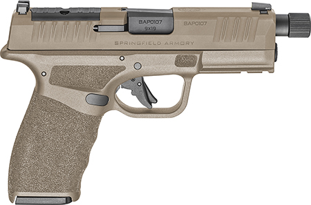 [706397968229] Springfield Armory HCP9449FTOSP Hellcat Pro OSP 9mm Luger 17+1/15+1, 4.40" Black Melonite Hammer Forged Threaded Barrel, Flat Dark Earth Cerakote Optic Ready/Serrated Steel Slide, Flat Dark Earth w/Bl