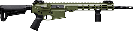 [680017496845] Maxim Defense MXM49684 MD10 L 308 Win 20+1 16" Fluted Barrel, Bazooka Green Cerakote Finish, M-LOK Handguard, Black Magpul Furniture, SL-K Stock, MVG Grip, MBUS Sights, Blackout Defense Flat Trigger