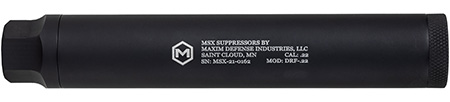 [680017483517] Maxim Defense MXM48351 DRF  22 Cal (Rimfire), 5.90" Black Titanium/Aluminum, 1/2"-28 tpi Direct Thread Mount