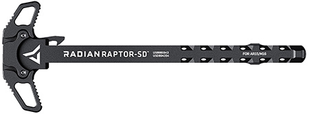 [810098420075] Radian Weapons R006BLEM Raptor SD *BLEM Ambi Charging Handle, Black, Gas Ported Shaft, Fits Mil-Spec AR-15/M16 Platform