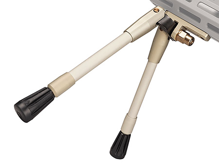 [850035705872] Q LLC  Kickstand  Bipod, 7.06"- 9.50" Vertical Adj. Stainless Steel, 15 Degree Tilt, Fits M-LOK Mount