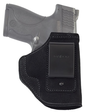 [601299800540] Galco STO658B Stow-N-Go  IWB Black Leather Belt Clip Fits S&W M & P Shield w/Crimson Trace Laser Right Hand