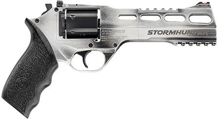 [8053800947152] Chiappa Firearms 340334 Rhino 60DS Limited Edition 357 Mag 6 Shot 6" Stormhunter (White) Steel Vent Rib Barrel, Cylinder  &  Aluminum Frame, Black Walnut Grip, Hammer Safety