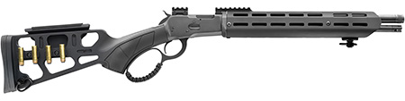 [8053800947077] Chiappa Firearms 920434 Wildlands Takedown 92 44 Mag 9+1 16.50" Blued Steel Threaded Barrel, Blued Picatinny Rail Steel Receiver, M-LOK Handguard, Skeletonized Black Synthetic Stock w/Adjustable Comb