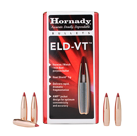 [090255227628] Hornady 22762 ELD-V  22 Cal .224 62 gr 100 Per Box/ 25 Case