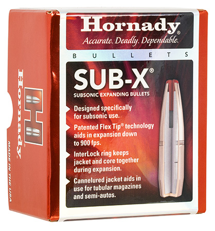 [090255231489] Hornady 3148 Sub-X  7.62x39mm 255 gr 100 Per Box/ 15 Case