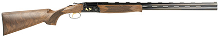 [8057829612916] F.A.I.R. FRSLX600BL1628 SLX 600  Full Size 16 Gauge Break Open 3" 2rd 28" Black Over/Under Vent Rib Barrel, Black Engraved Stainless Steel Receiver, Fixed Walnut Stock, Technichoke System