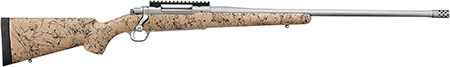 [736676571567] Ruger 57156 Hawkeye FTW Hunter Full Size 7mm PRC 4+1 24" Matte Stainless Threaded Barrel, Picatinny Rail Stainless Steel Receiver, Speckled Tan/Black HS Precision Synthetic Stock