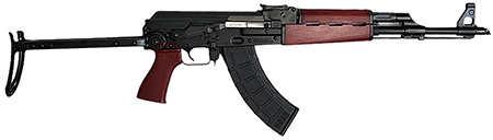 [685757098885] Zastava Arms Usa ZR7762UF ZPAPM70  7.62x39mm 30+1 16.30" Black Steel Barrel, Black Battle Worn Dark Walnut Handguard, Black Underfolding Stock, Black Synthetic Grip