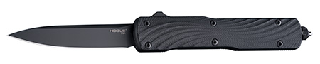 [743108348703] Hogue  Counterstrike  3.35" OTF Drop Point Plain Black PVD CPM 20V SS Blade, Aluminum/G10 Aluminum Handle
