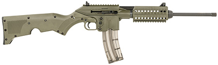[640832004380] Kel-Tec SU22CAGRN SU22  Full Size 22 LR 26+1 16.10" Black Threaded Barrel, OD Green Picatinny Rail Polymer Receiver, OD Green Synthetic w/Storage Compartment Stock