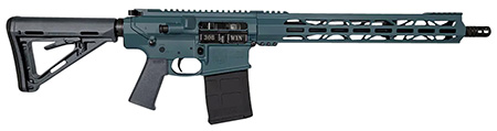 [810035755864] Diamondback DB1018C251 DB10  308 Win 16" 20+1, Jesse James Civil Defense Blue Rec/15" M-Lok Handguard, OEM Carbon Lower, Magpul Carbine Stock  &  K Grip, A2 Flash Hider