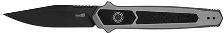 [087171066561] Kershaw 7951 Launch 17 Automatic 3.50" Folding Clip Point Plain Black Cerakote S35VN Blade, Gray Anodized w/Black G10 Inlays Aluminum Handle, Includes Pocket Clip