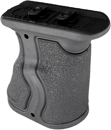 [7290111586682] FAB Defense FXGRADMB Gradus Ergonomic Forward Grip Angled, Black Polymer with Rubber Overmold, Fits M-Lok Rail