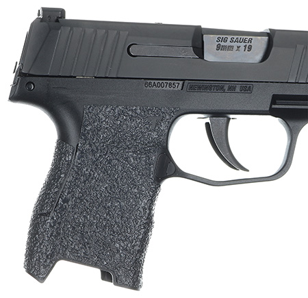[812308020006] Talon Grips 001R Adhesive Grip  Textured Black Rubber for Sig Compact P320, P250, M17, M18 with Medium Grip Module