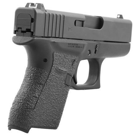 [812308027036] Talon Grips 100R Adhesive Grip  Compatible w/Glock 43, Black Textured Rubber